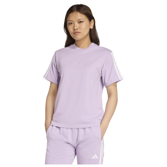 Adidas Γυναικεία κοντομάνικη μπλούζα Essentials 3-Stripes Single Jersey Tee